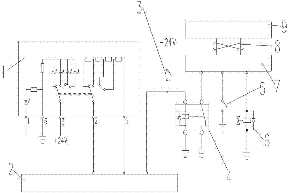 Electronic-controlled engine under-vehicle accelerator constant-rotation-speed switching switch control device