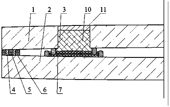 Microwave-heated convex vacuum glass edge-sealed and port-sealed by using sealing strips, and preparation method thereof