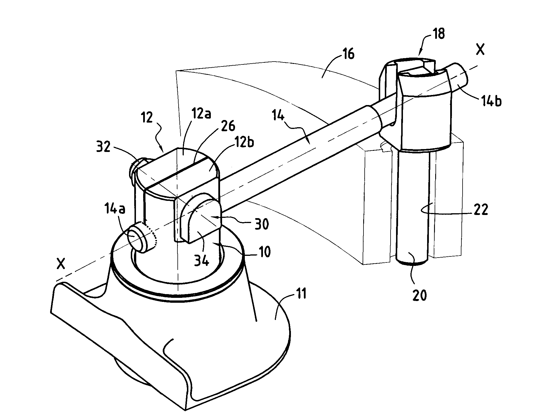 Cylindrical-rod device for controlling a variable-pitch vane of a turbomachine