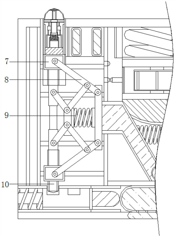 Automatic protection auxiliary device for abnormal falling of multimedia photography unmanned aerial vehicle