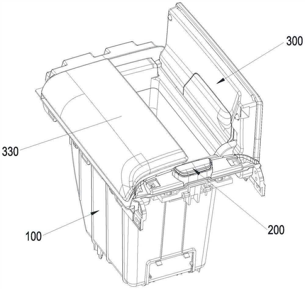 Manufacturing process of double-door armrest box capable of being opened synchronously