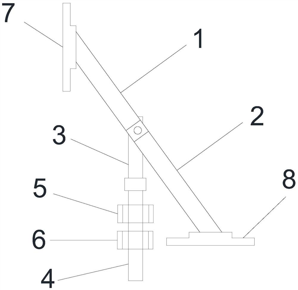 LED lamp angle adjusting frame