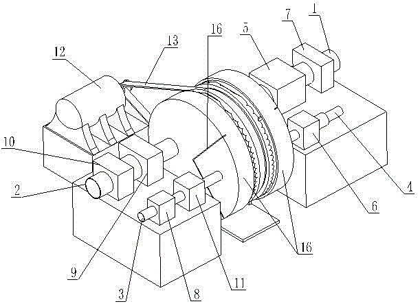 Rotating wheel type device for clearing away harmful gas in room