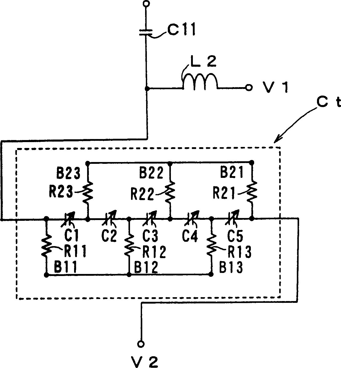 Antenna using variable capacitance element and wireless communication apparatus using the same