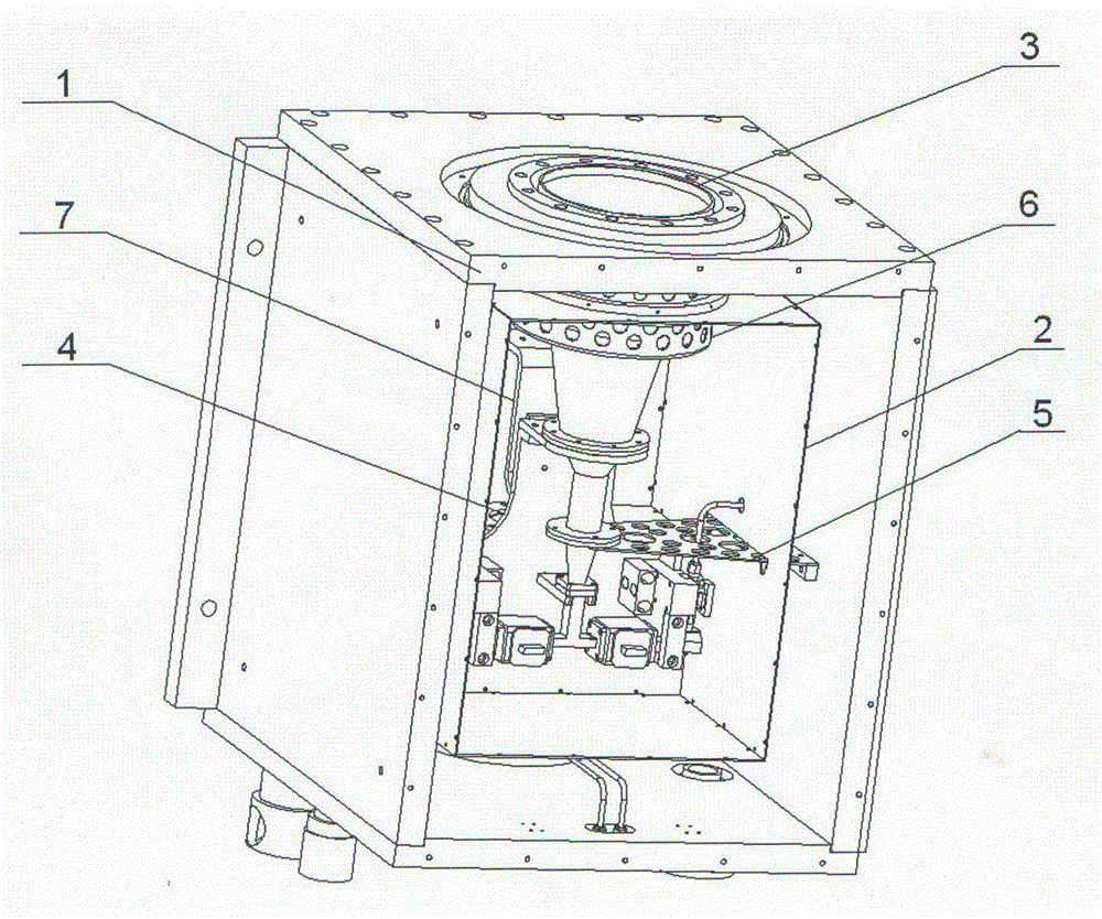 Short-centimeter-waveband dual-polarized refrigeration receiver dewar