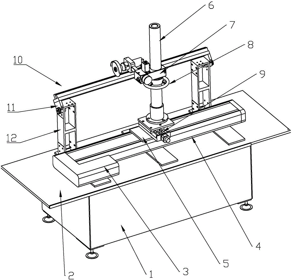 Toothed rack angle lapping machine