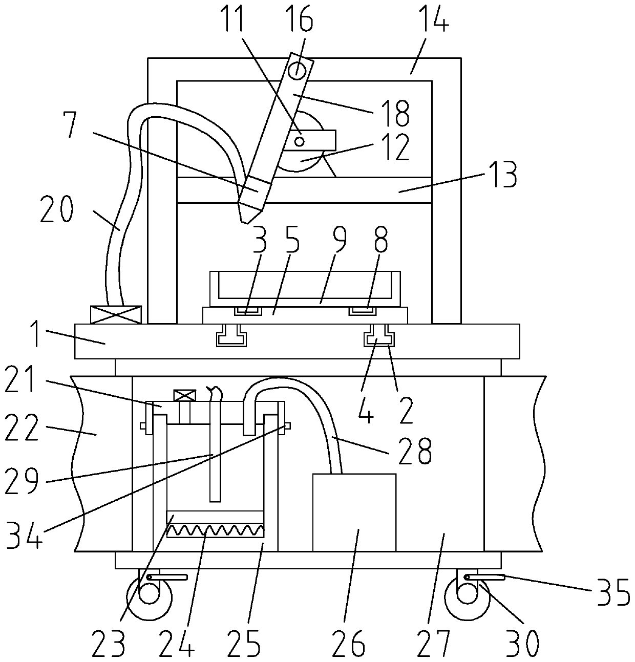 Glue spray equipment for shoe production