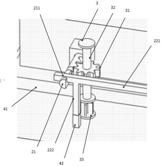 A power-changing locking device