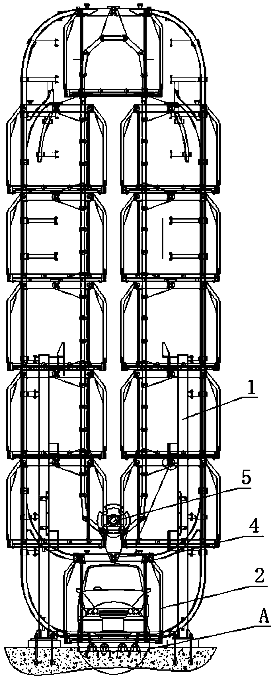 Car stabilizing device for vertical circulating garage