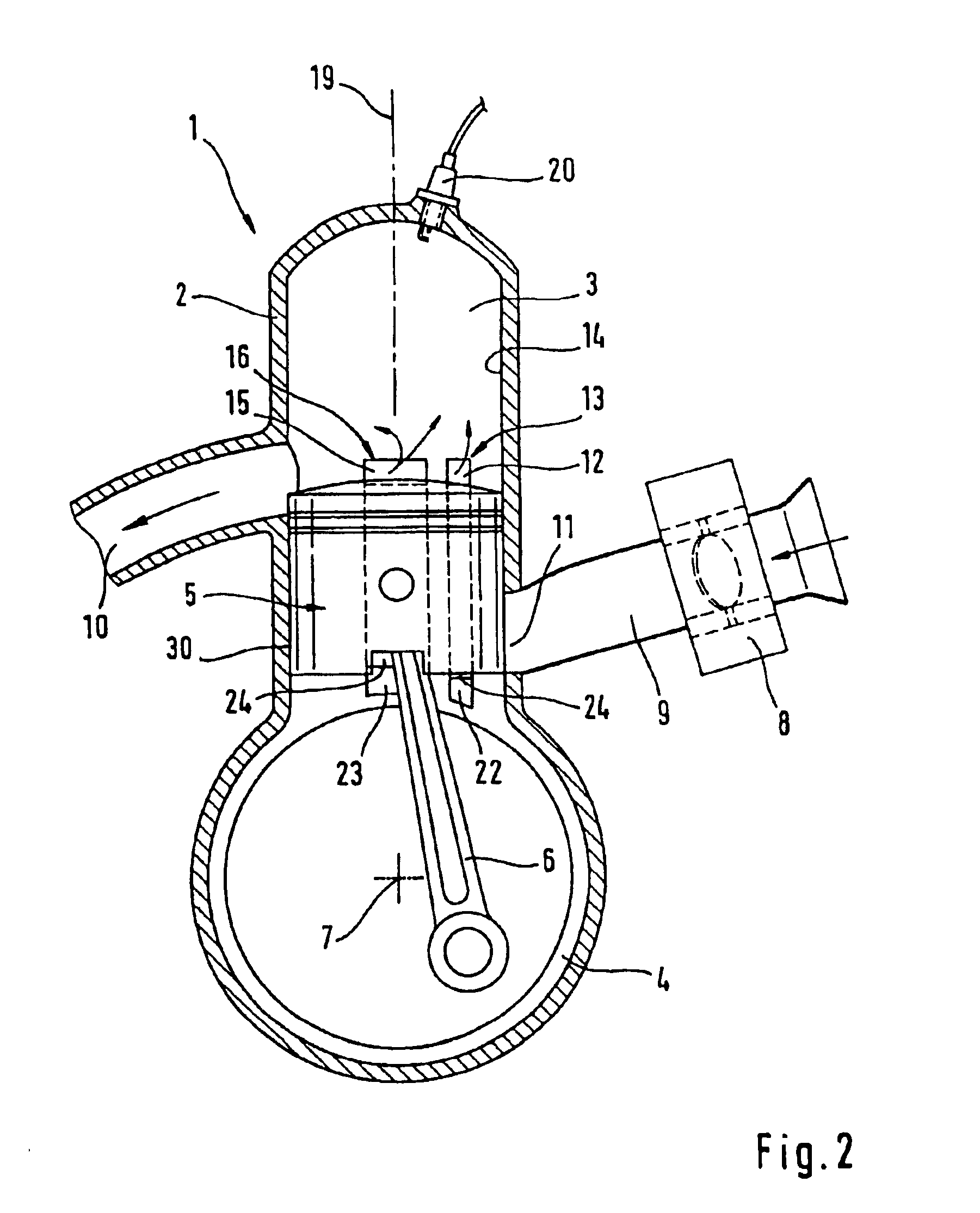 Method for operating a two-stroke engine having mixture induction