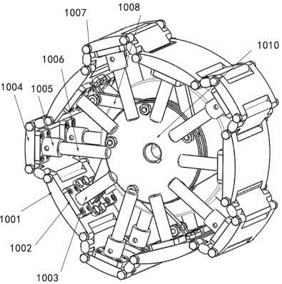 Composite telescopic-diameter walking wheel