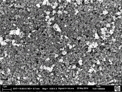 Preparation method of titanium dioxide with high specific surface area