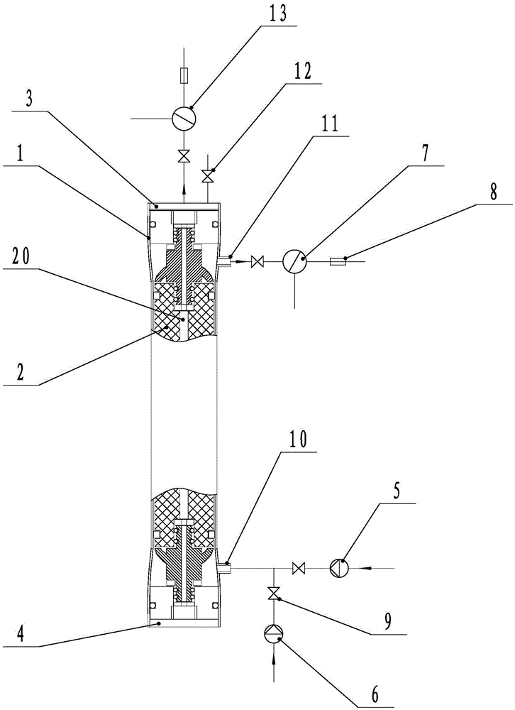 Gas-ejecting self-cleaning type roll membrane filtration apparatus and gas permeation rate detection method using filtration apparatus