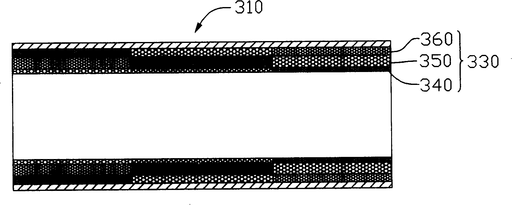Porous structure layer for heat pipe and its making process