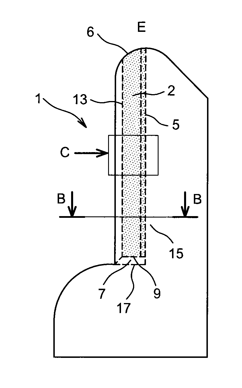 Device for taking a liquid sample by capillarity and associated analysis method