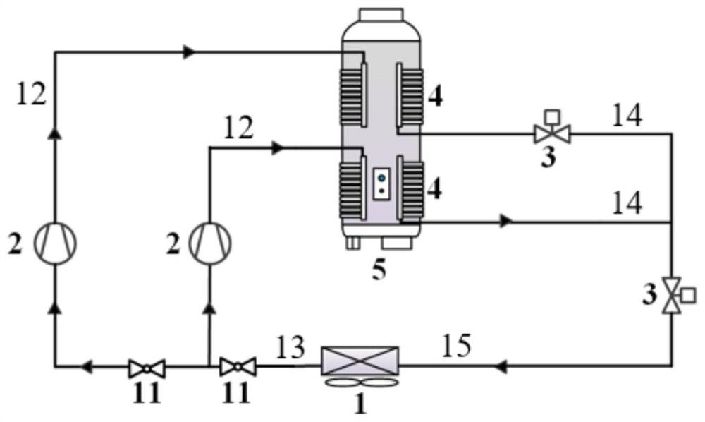 Layered heat storage type heat pump water heater system