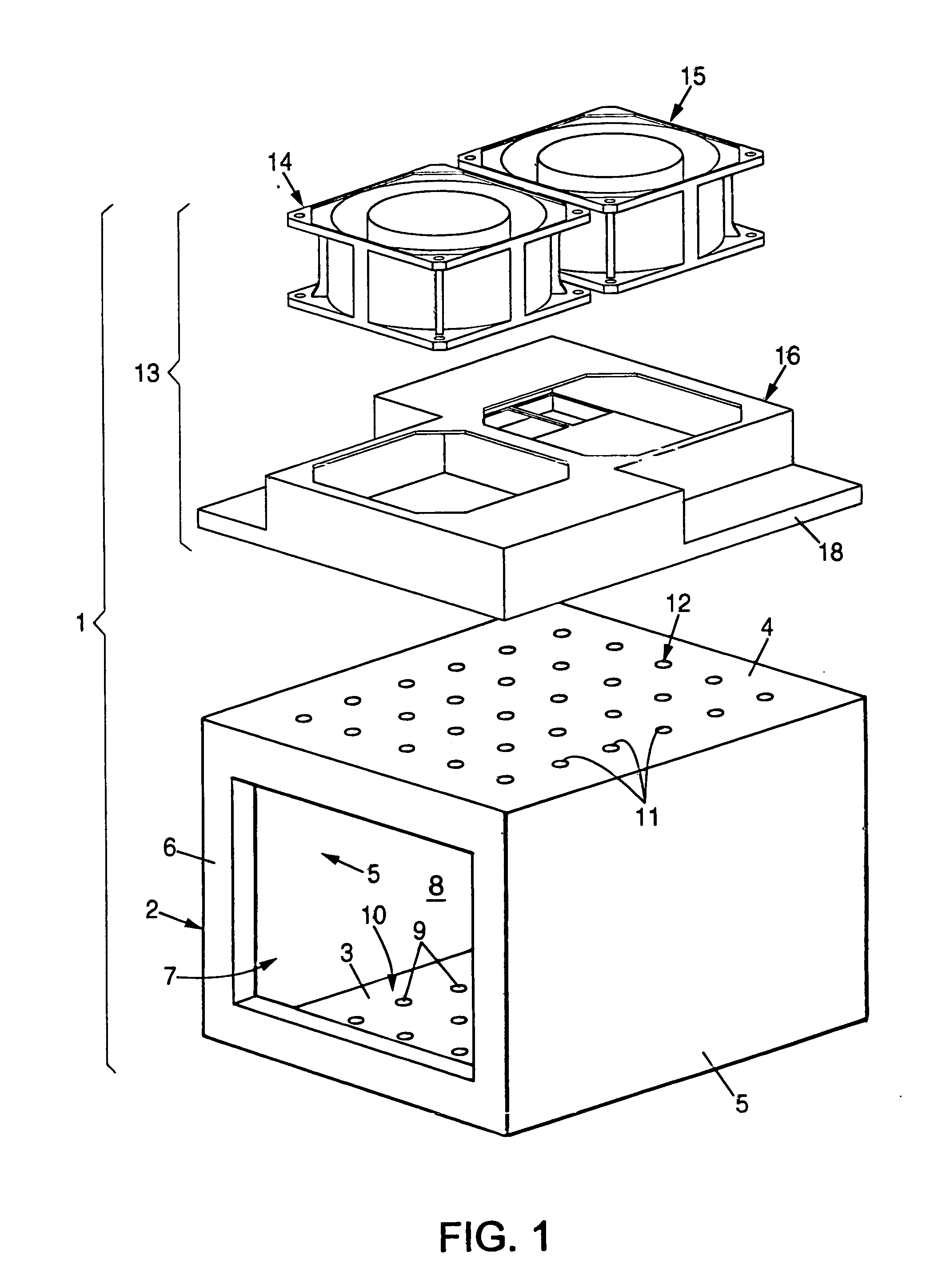 Ventilation system for electrical of electronic equipment