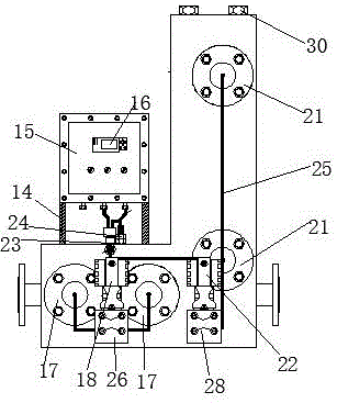 Measurement flowmeter of crude oil single well