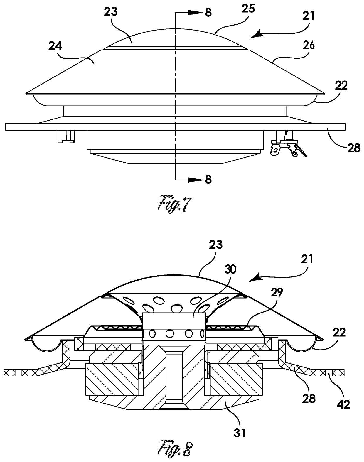 Radial dome speaker