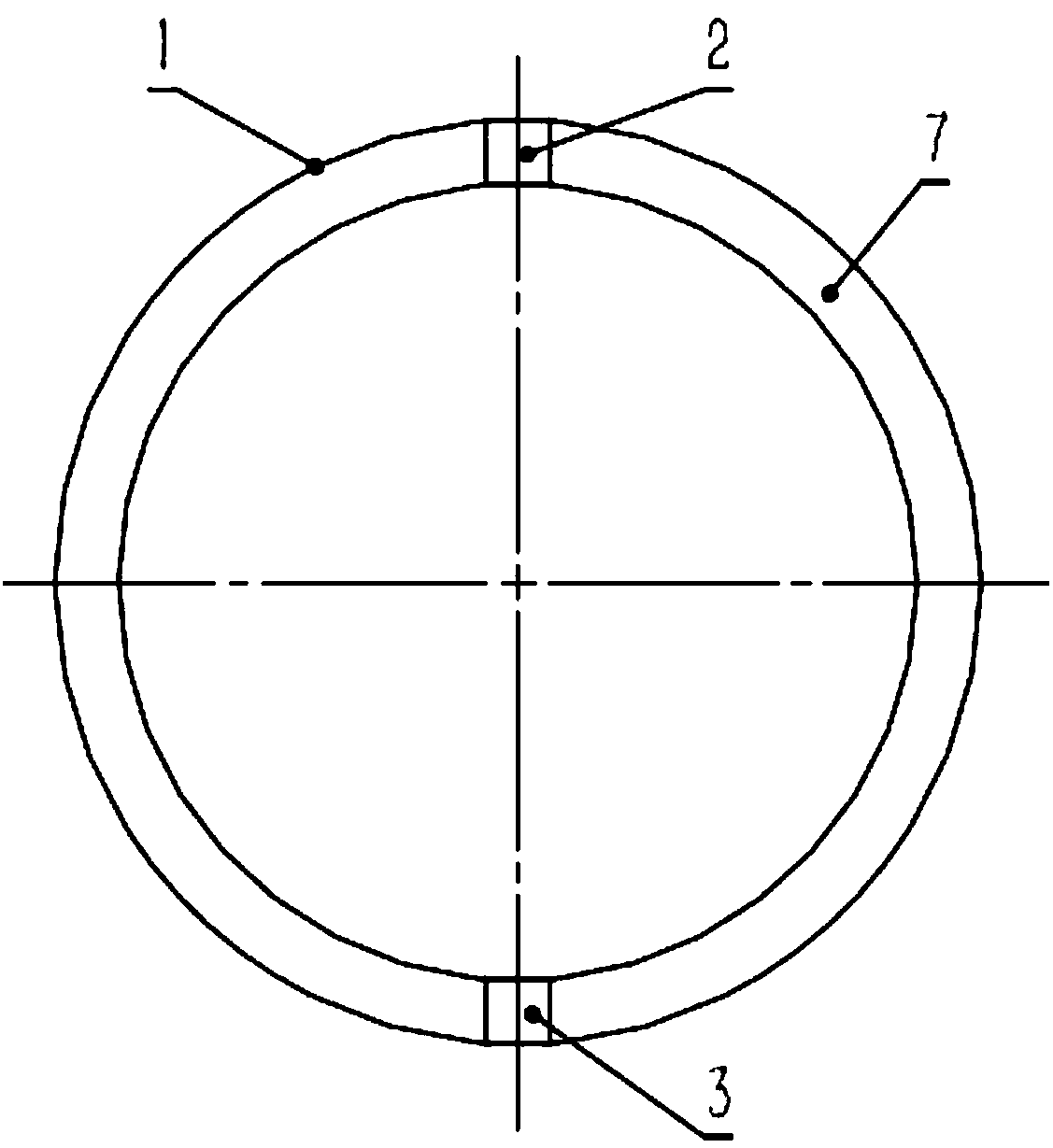 Cross sliding ring and scroll compressor