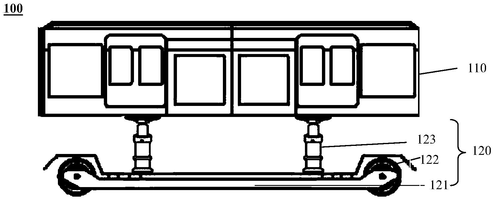 Railway vehicle and train