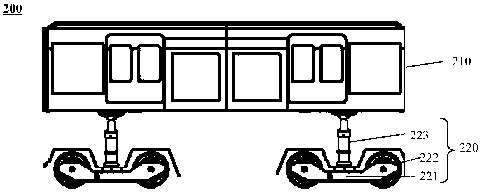 Railway vehicle and train
