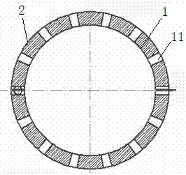 Composite potential clamp grading ring for electric reactor