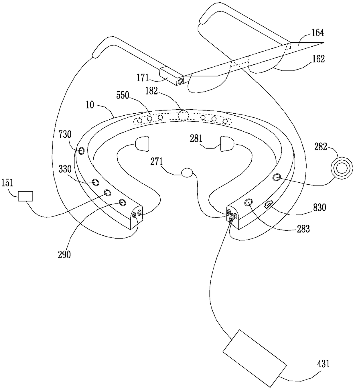 Smart neckwear equipment and control method thereof