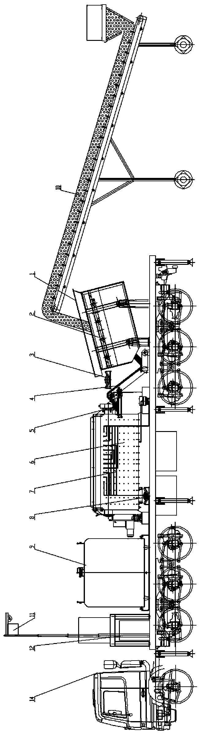 A vehicle-mounted integrated soil washing and repairing device