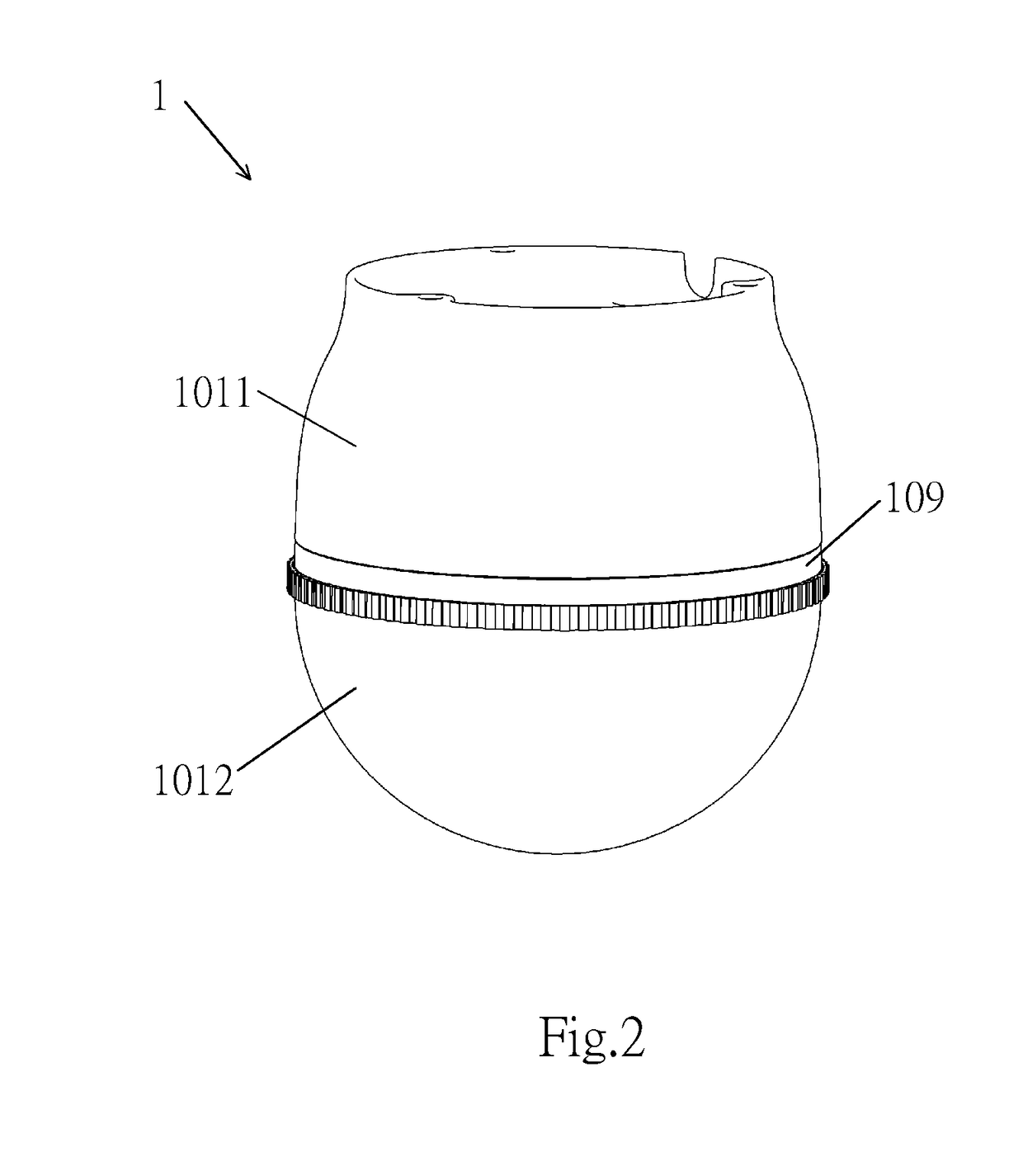 Camera apparatus with breathing light of ring-like structure