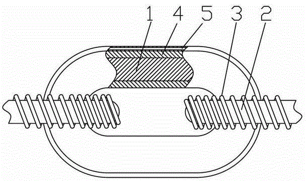 Connected metal link heat treatment process method