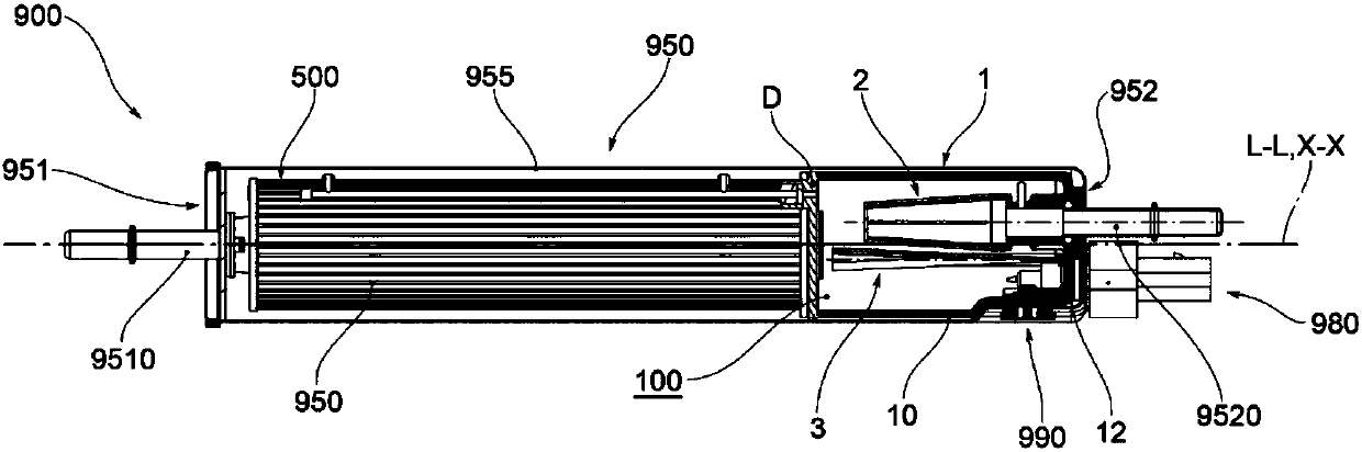 Water separation module, fuel oil filtering and separating assembly and assembling method thereof