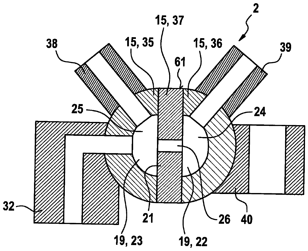 Fuel distributor for internal combustion engine, and method for manufacturing main body