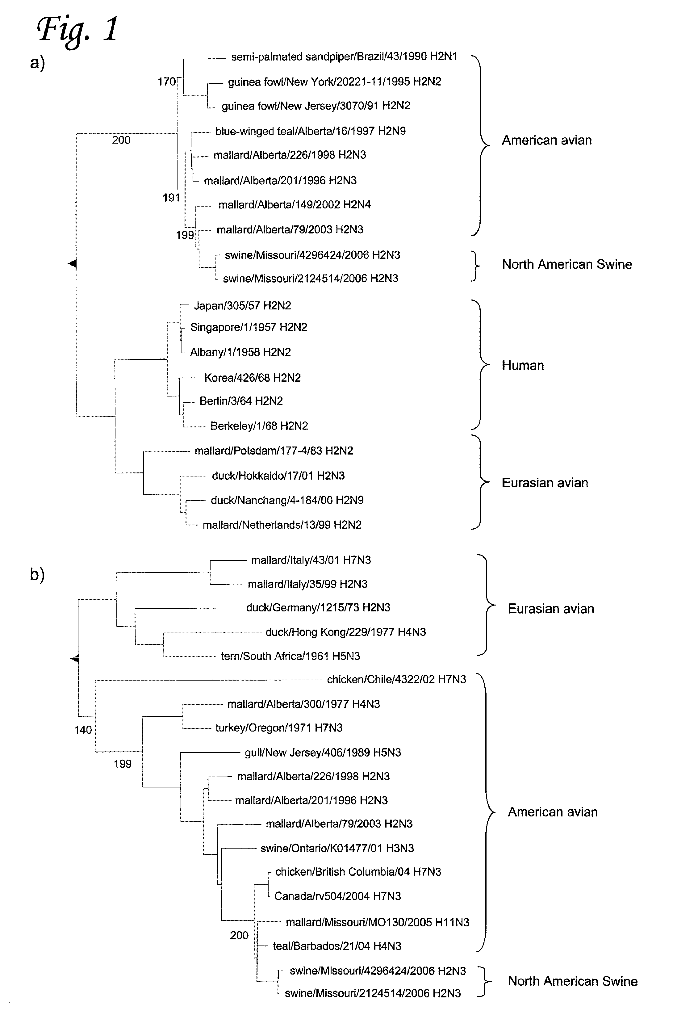 H2N3 influenza A viruses and methods of use