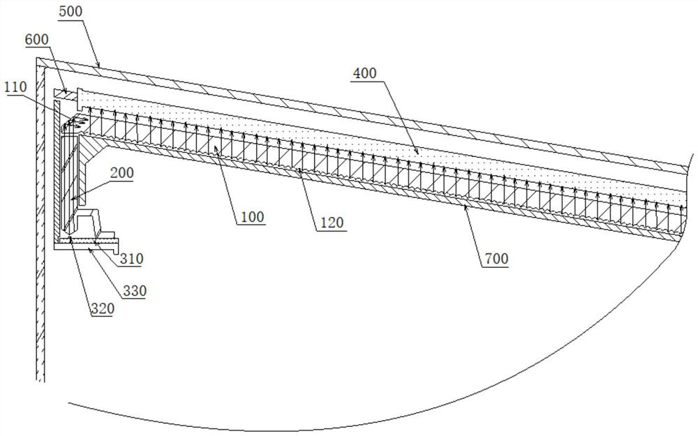 Light supplementing structure, light emitting device and vehicle