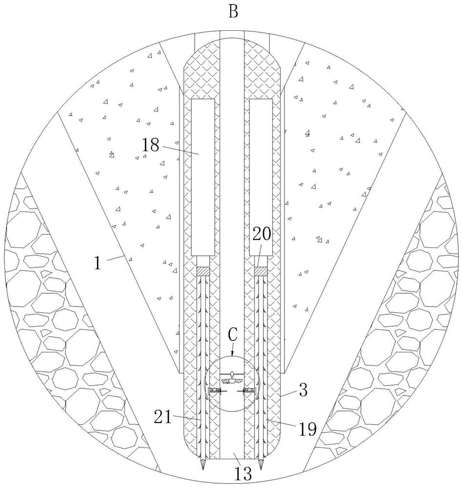 Pile sinking device for assisting prefabricated hollow pile in frozen soil area