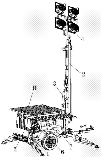 Energy-saving lighting and power generating locomotive