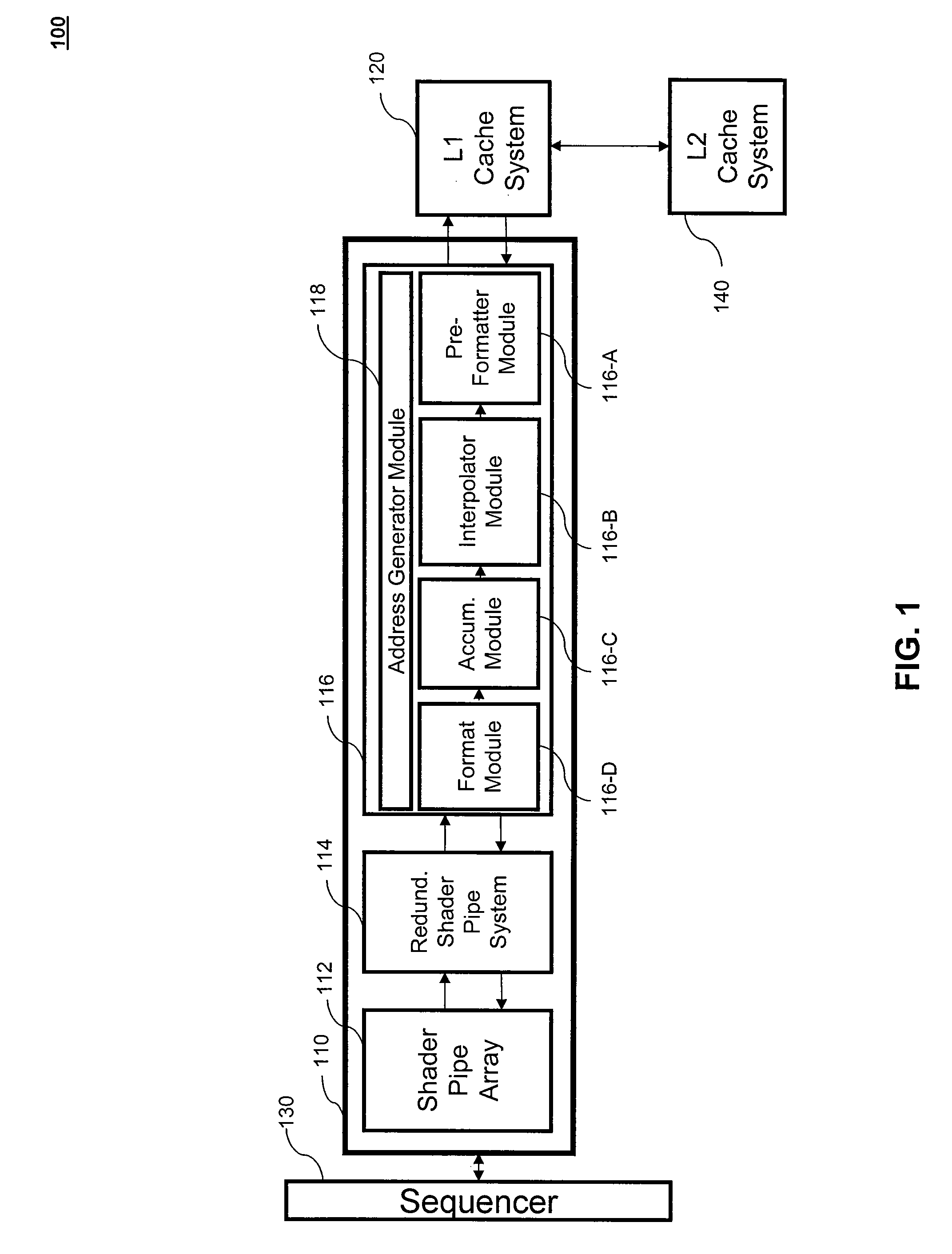 Multi Instance Unified Shader Engine Filtering System With Level One and Level Two Cache