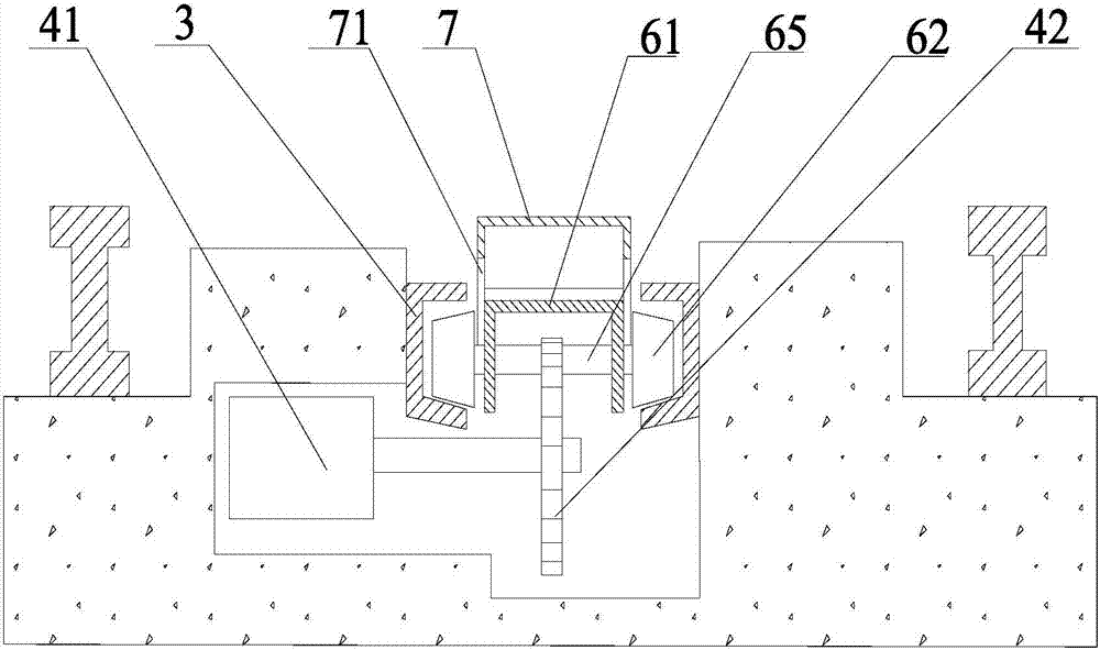 Magnet induction steering traction track