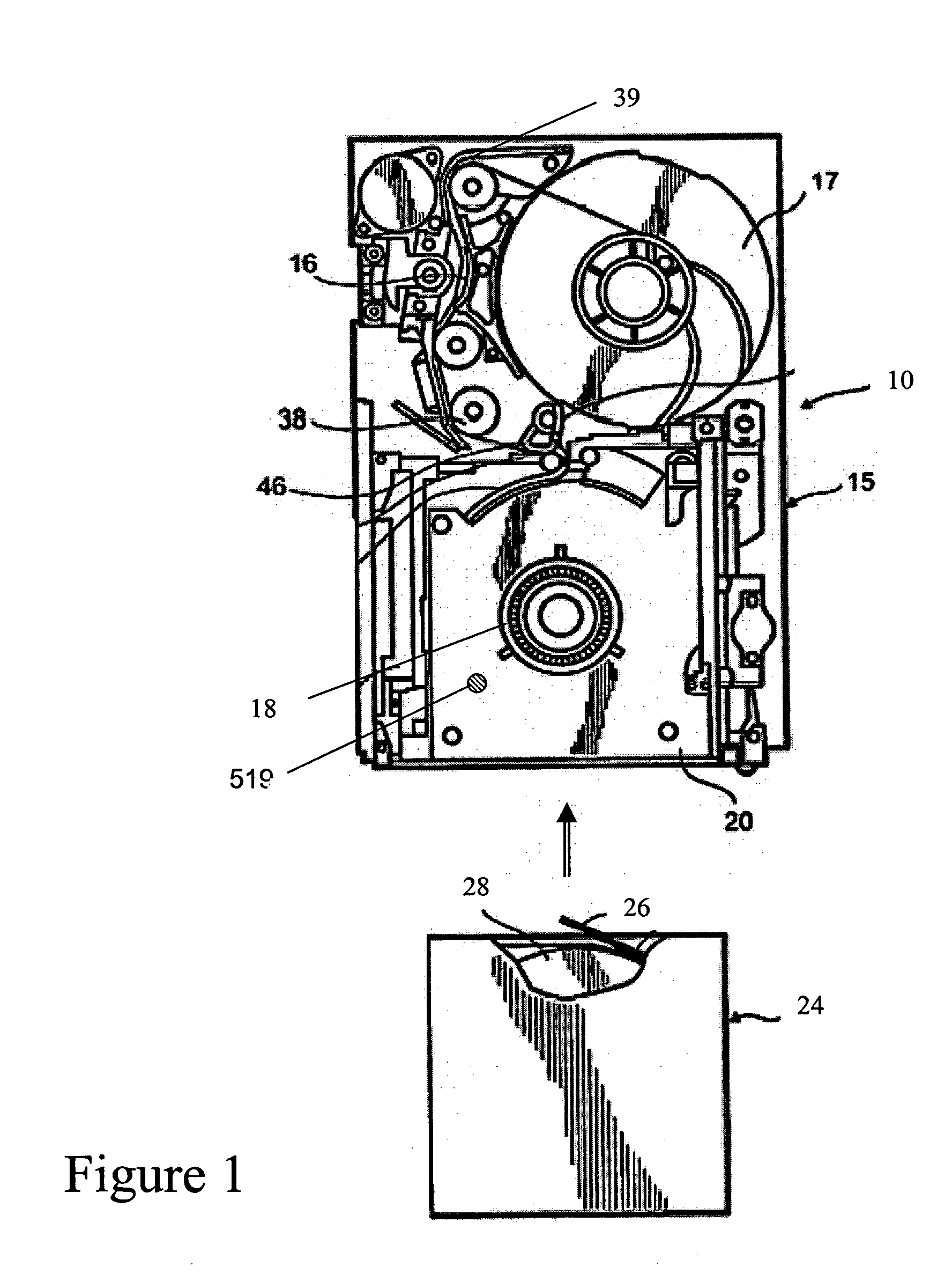 Integrated reel locking device for media cartridge and associated methods of manufacture