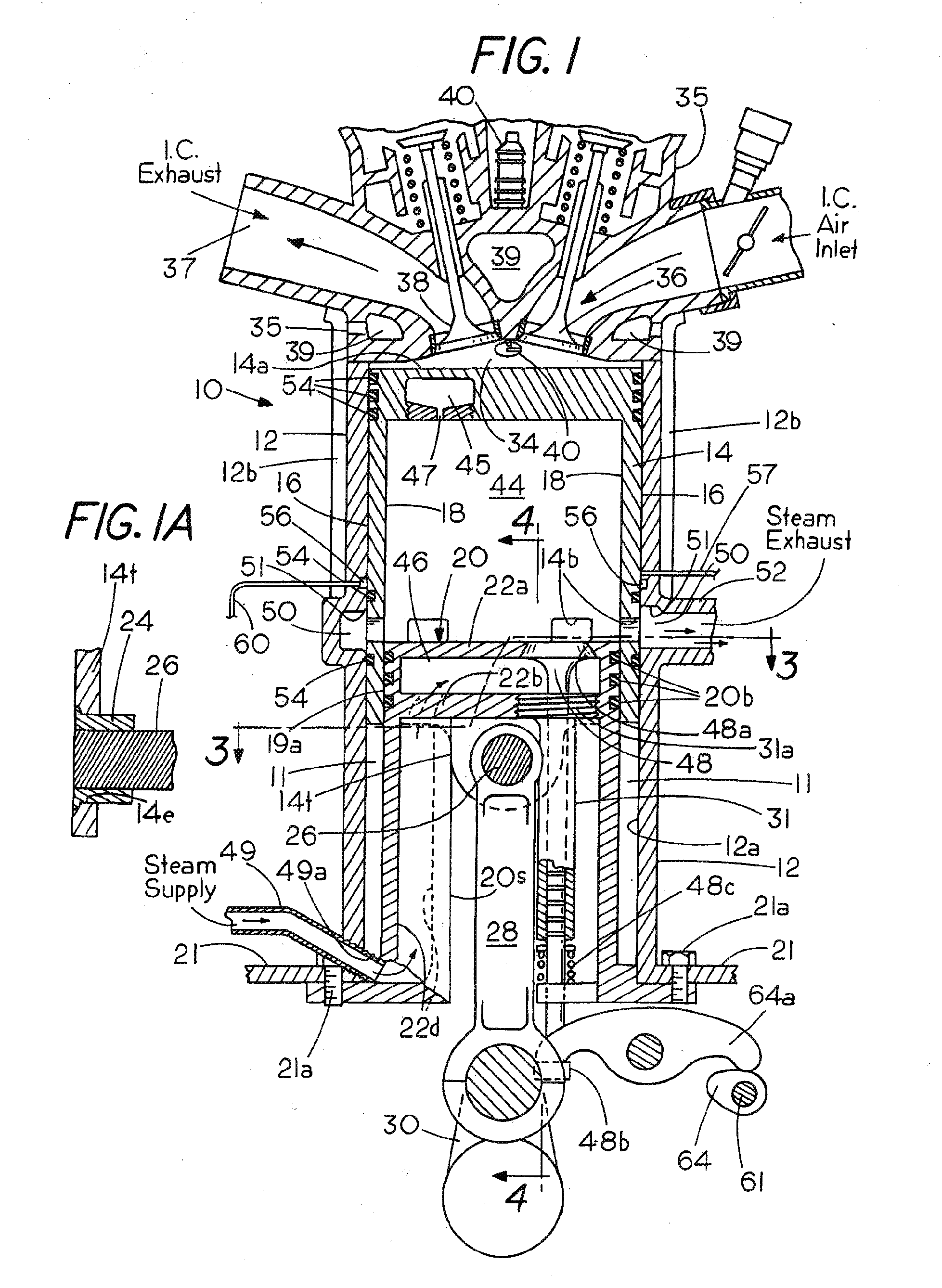 High Efficiency Multicycle Internal Combustion Engine With Waste Heat Recovery