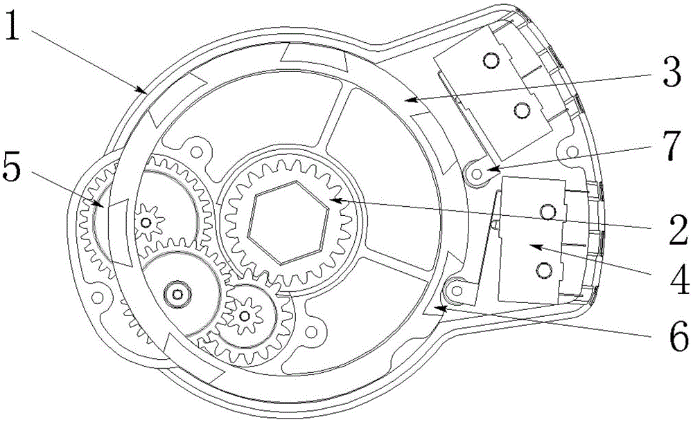 Anti-blocking gearbox