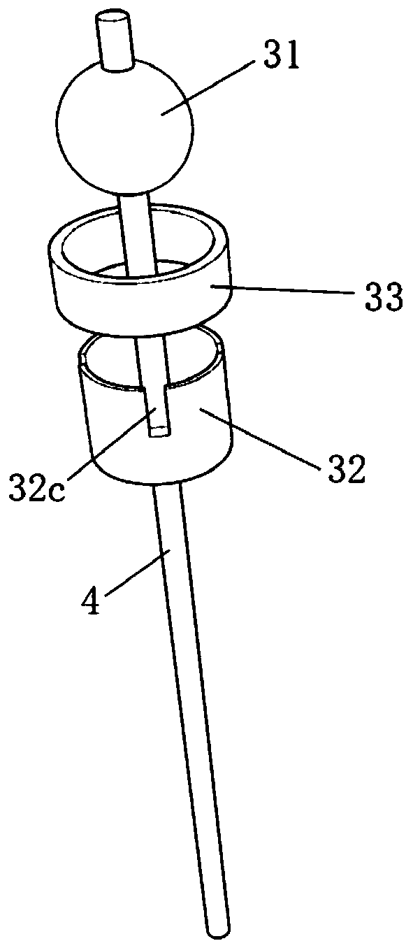 Three-dimensional percutaneous puncture positioning and fixing device