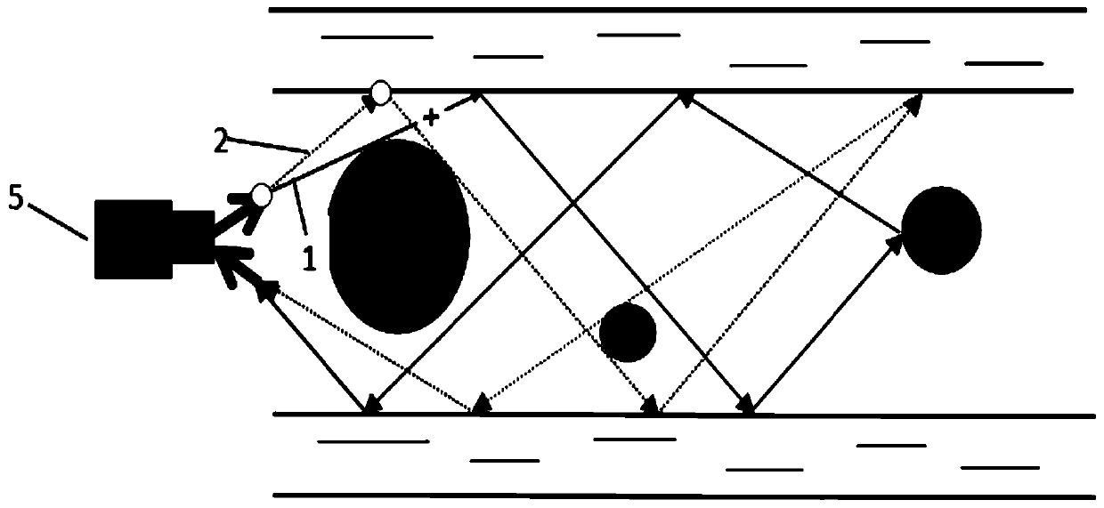 Multi-path spectrum analysis method and system of slot wave signal