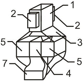 Special metal separation device for charged pet bottle flakes