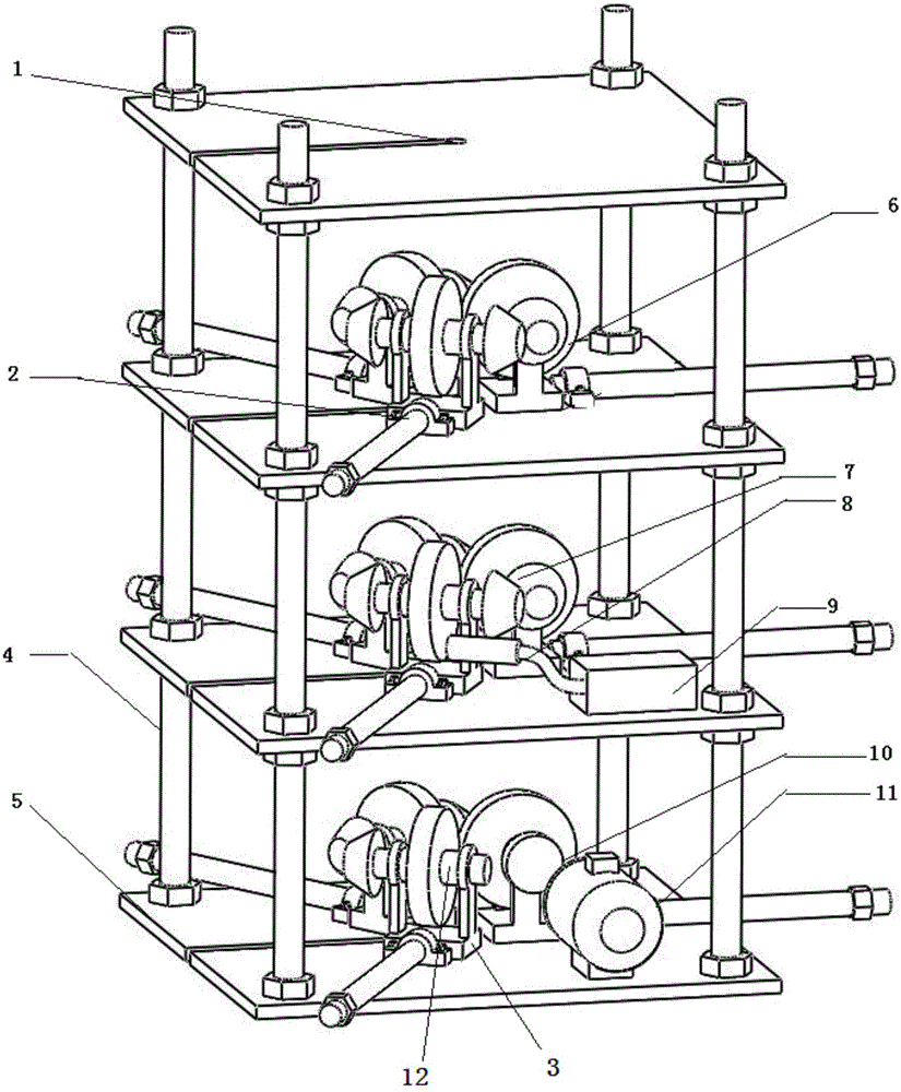 Automatic running device for on-line testing cable