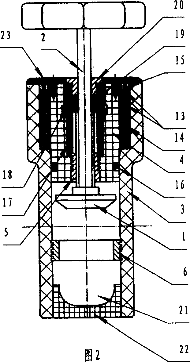 Plastic stop valve