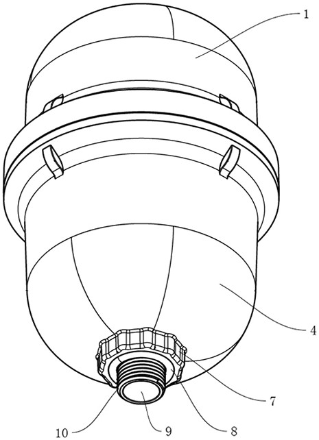 Diaphragm type pressure tank
