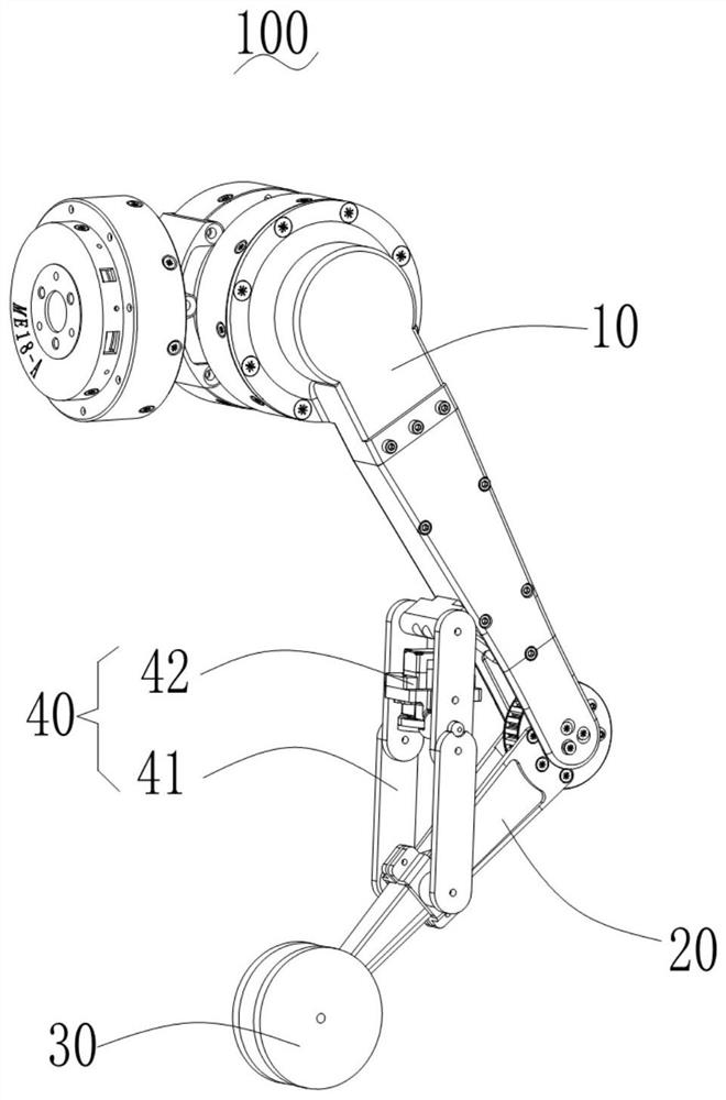 Mechanical leg assembly and robot