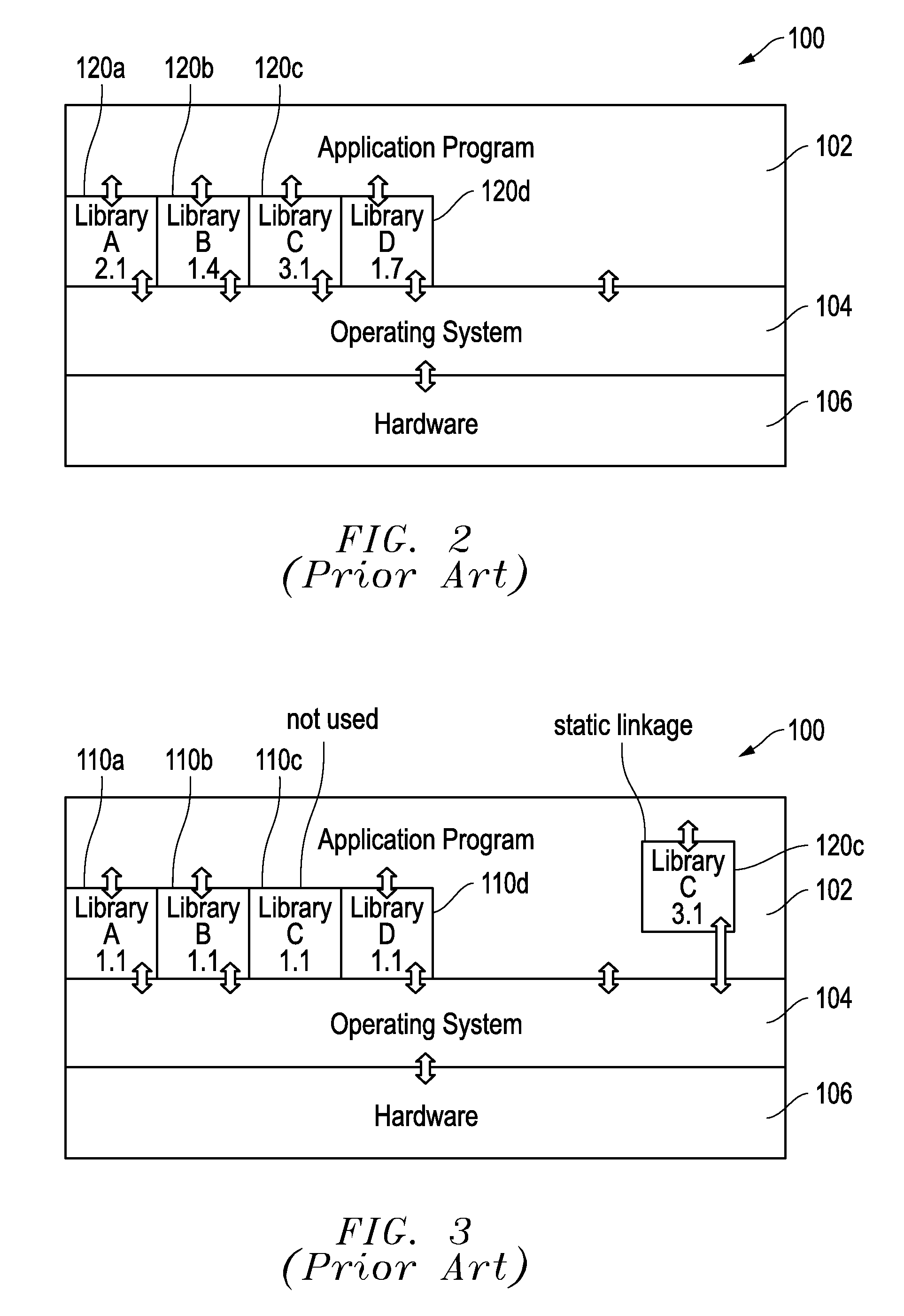 Systems and methods for embedded shared libraries in an executable image